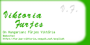 viktoria furjes business card