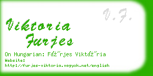 viktoria furjes business card